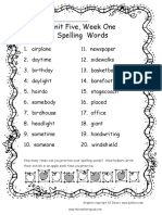 Spellingwordsapril 3 RD