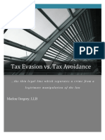 Tax Evasion v. Tax Evasion