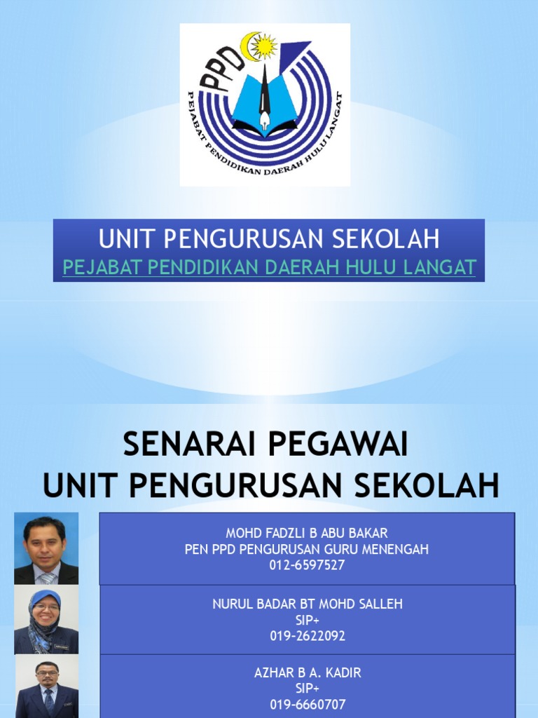 Taklimat Pgb Awal Tahun - Unit Pengurusan Sekolah