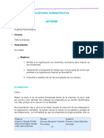 Ejemplo de Informe en Auditoria Administrativa