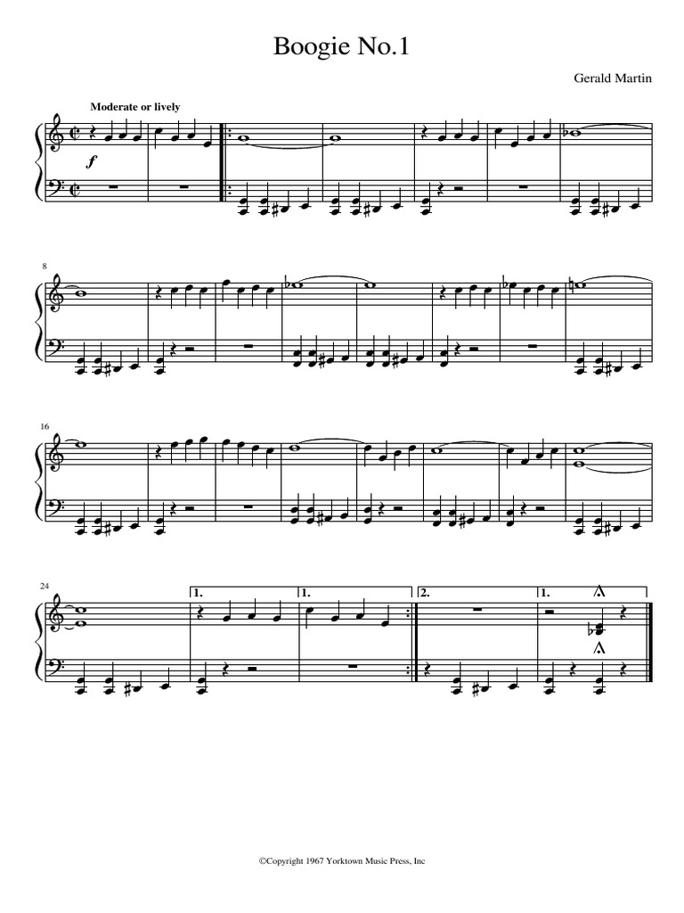 Boogie No.1 Gerald Martin