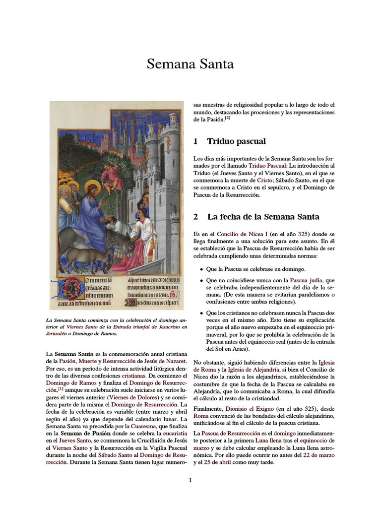 Semana Santa | PDF | Pascua de Resurrección | Fiestas cristianas y días ...