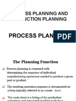 UNIT I 1.2 Process Planning and Production Planning