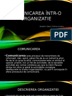 Tema Comunicarea Într o Organizatie