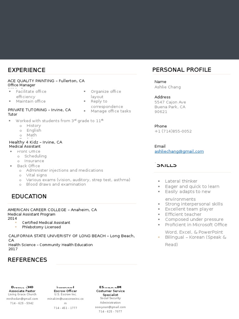 Resume PDF Health Education Test (Assessment)