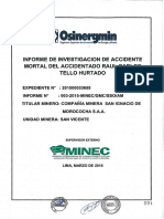 Informe de Investigacion de Acc. Mortal Geomecanica