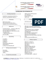 Useful Expresions For Speaking Fce PDF