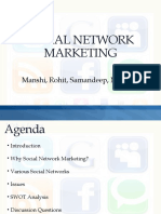 Social Network Marketing: Manshi, Rohit, Samandeep, Navpreet