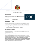 Sentencia Constitucional Plurinacional 0032 - Accion de Libertad