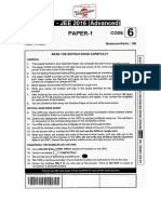 JEE Advanced 2016 Paper I Solution PDF