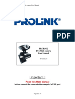 PROLiNK PCC5020 Camera Manual PDF