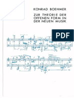 Boehmer - Zur Theorie Der Offenen Form PDF