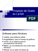 Proyecto de Grado en LaTeX