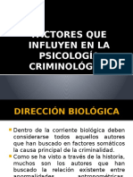 Factores Que Influyen en La Psicología Criminológica