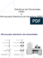 Ciencia e Tecnologia de Materiais - Quimica Eng Prod - Microscopias