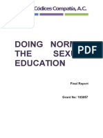 Doing Normal The Sexual Education - Final Report