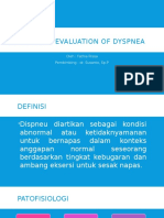 Diagnostic Evaluation of Dyspnea: Oleh: Fathia Rissa Pembimbing: Dr. Susanto, SP.P