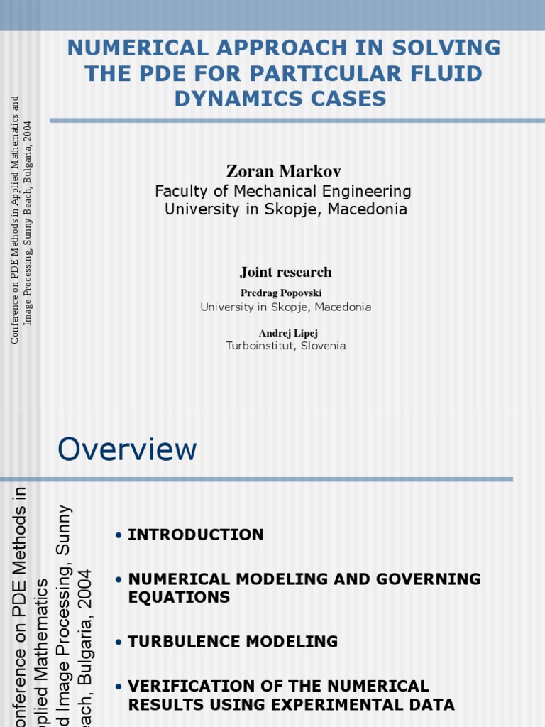Numerical Approach in Solving The Pde For Particular Fluid Dynamics