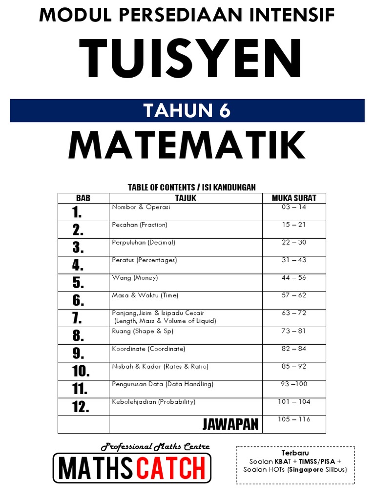 Nota Tuisyen Maths Tahun 6 Pdf