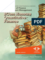 BCom Hons Quantitative Finance Brochure