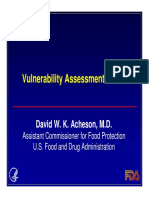 Vulnerability Assessment Tools: David W. K. Acheson, M.D