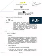 Directiva Presidencial Secreta 29 de 2005 FALSOS POSITIVOS