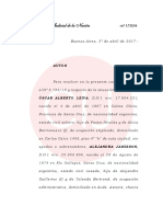 CAUSA LOS SAUCES. PROCESAMIENTO DE CRISTINA FERNANDEZ