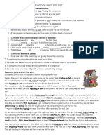 Gerunds and Infinitives Worksheet (Homework)