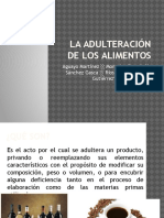 Adulteración de Los Alimentos.