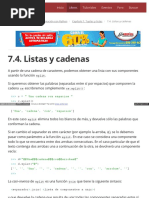 7.4. Listas y Cadenas