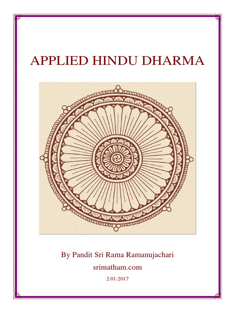 Applied Dharma Pdf Dharma Ahimsa