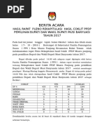 Panitia Pemilihan Kepala Desa Desa Singasari Kecamatan 