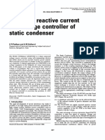 Design of Reactive Current and Voltage Controller Of: Static Condenser