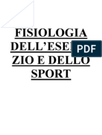 Fisiologia Dell' Esercizio e Dello Sport