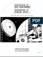 Section 19 Description of Bench and Floor Grinders and Grinding Wheels