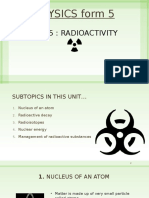 PHYSICS Form 5: Unit 5: Radioactivity