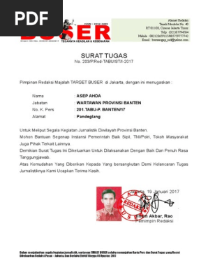 Contoh Surat Tugas Wartawan Loves2quilt22002