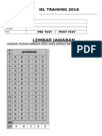 Lembar Jawaban: New Model Training 2016