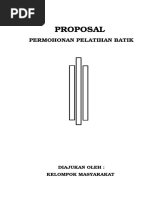 Download Proposal Permohonan Pelatihan Batik Wolo by sugeng riyadi SN344104806 doc pdf
