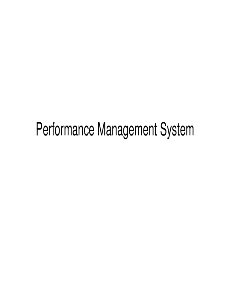 Performance Management System PDF | PDF | Performance Management ...