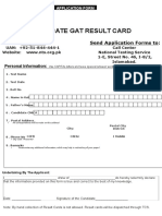 Duplicate GAT Result Cards