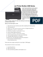 How To Reset Printer Brother 2200 Series