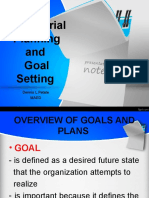 Managerial Planning and Goal Setting Overview