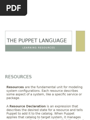 Puppet Resources