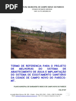 TERMO DE REFERENCIA PARA O PROJETO DE SISTEMA DE ABASTECIMENTO DE AGUA CAMPO NOVO PARECIS.pdf