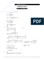 (Answers & Hints) : JEE Adv. Part Test - 1
