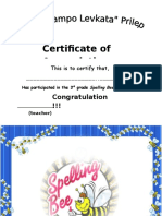 Certificate of Appreciation: Congratulation !!!