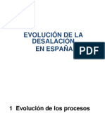 Evolucion Desalacion en España