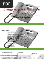 College Intercom Telephone System: A Real Time Project