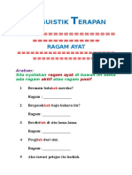 Linguistik Terapan -Ragam Ayat